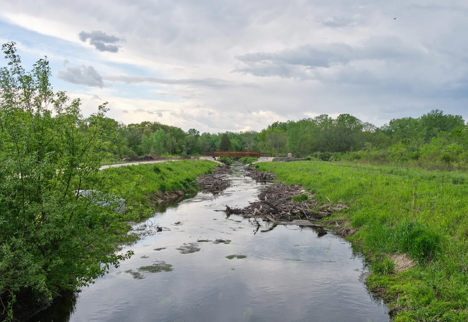Badger Mill Creek runs through the Ice Age Trail Junction Area near Verona, Wisconsin.
