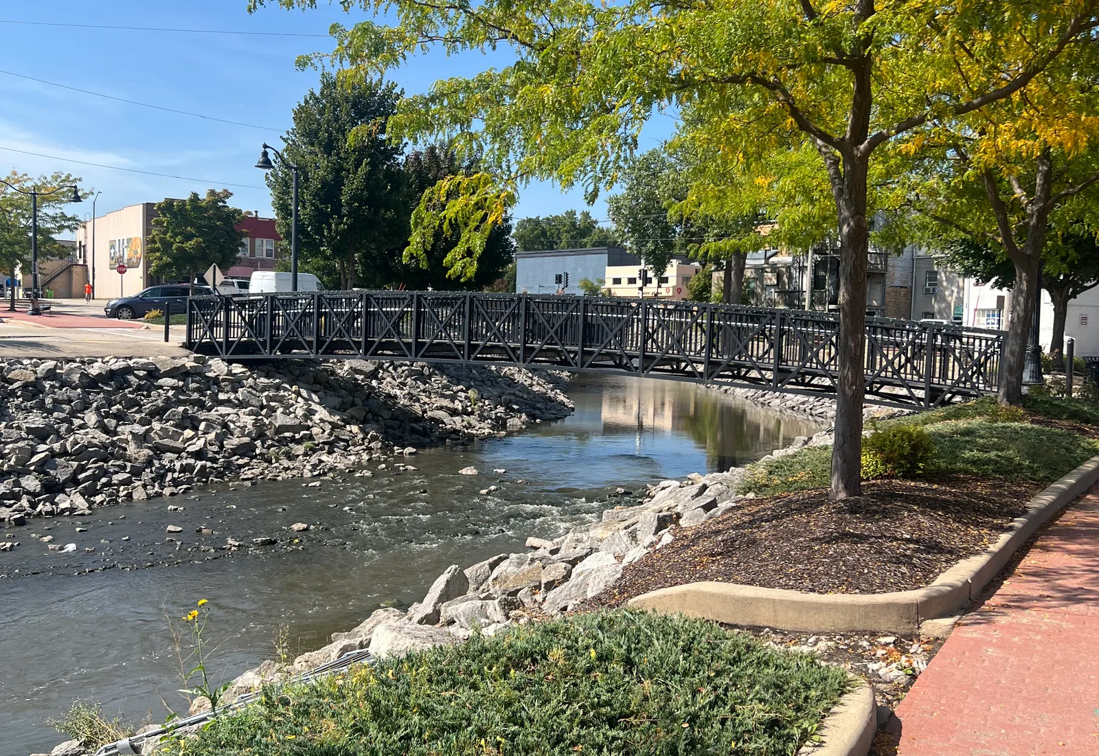 The Beaver Dam River flows through Beaver Dam, Wisconsin.