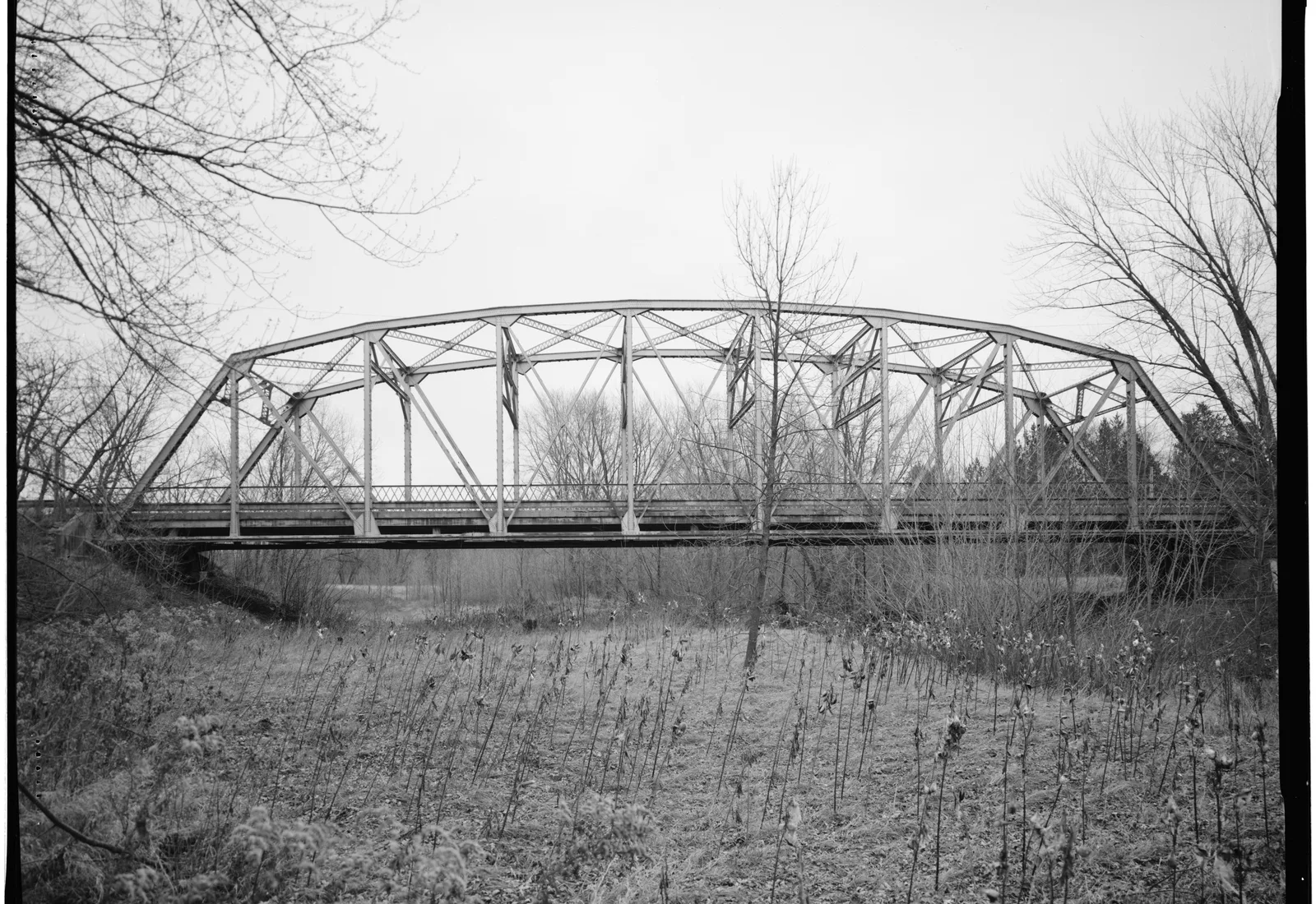 The Marathon City Bridge spans the Big Rib River in Marathon County, Wisconsin.