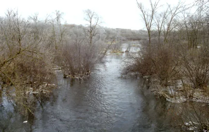 The Hay River flows through western Wisconsin.