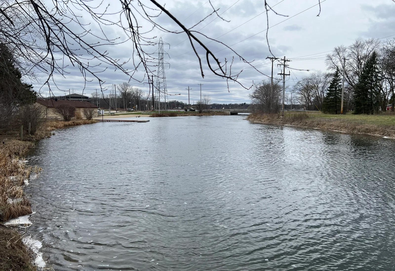 The Mukwonago River flows through southeastern Wisconsin.