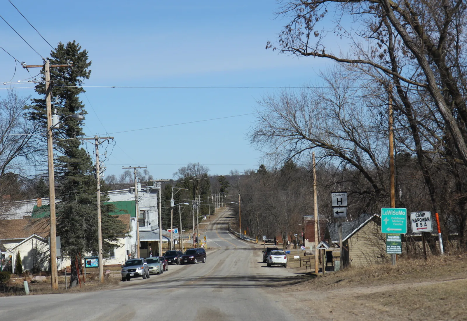 The Pine River flows through Waushara County, Wisconsin.