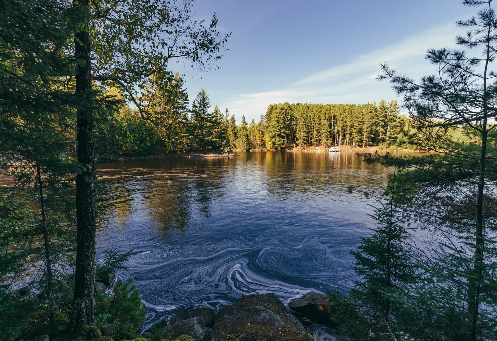 The Vermilion River flows through Vermilion Gorge in northern Minnesota.