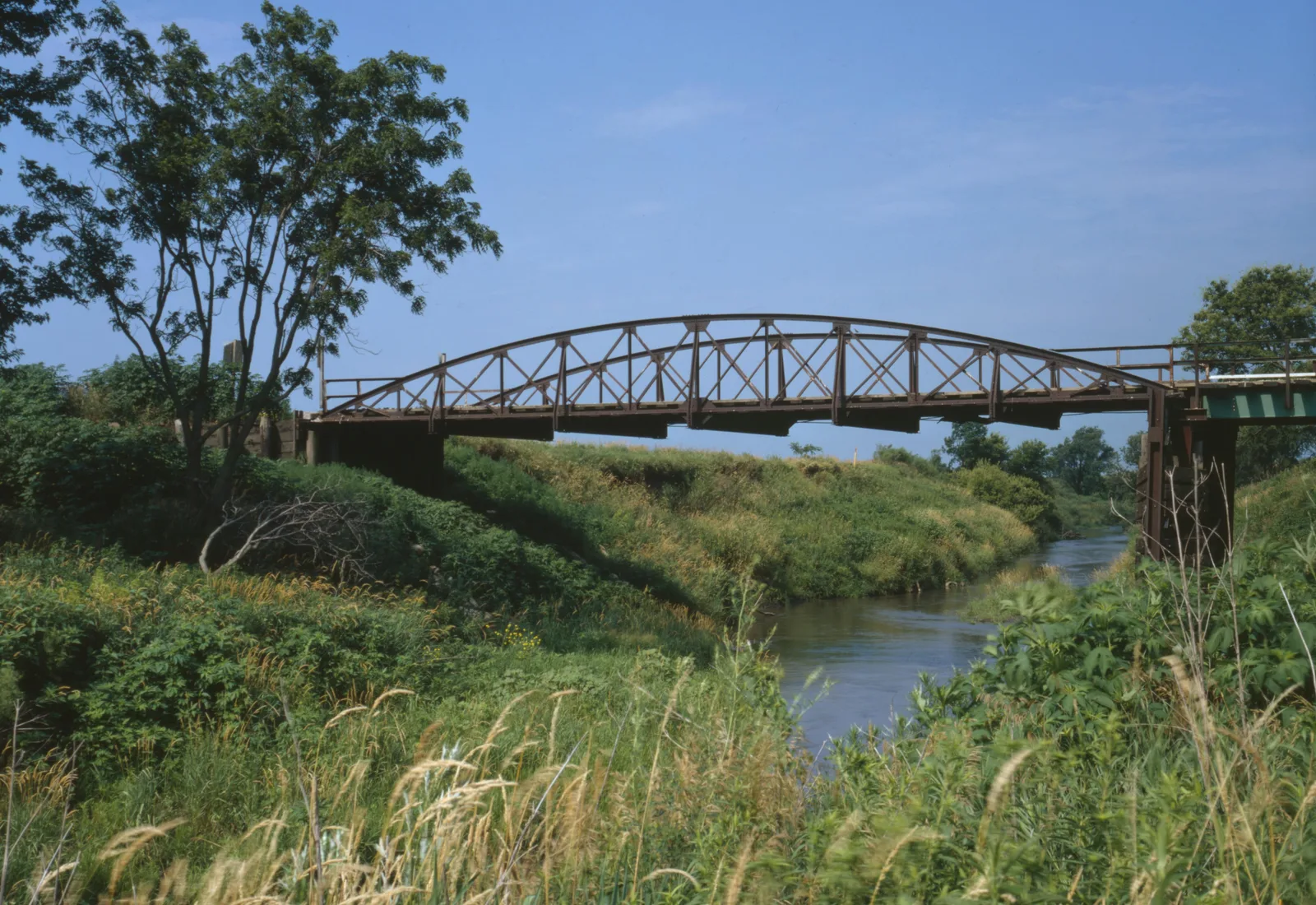 The Nishnabotna River Bridge carries 310th Street over the West Nishnabotna River system near Manilla, Iowa.