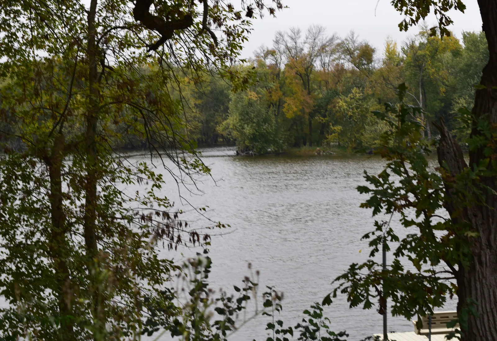 The Yahara River meets the Rock River at Fulton, Wisconsin.