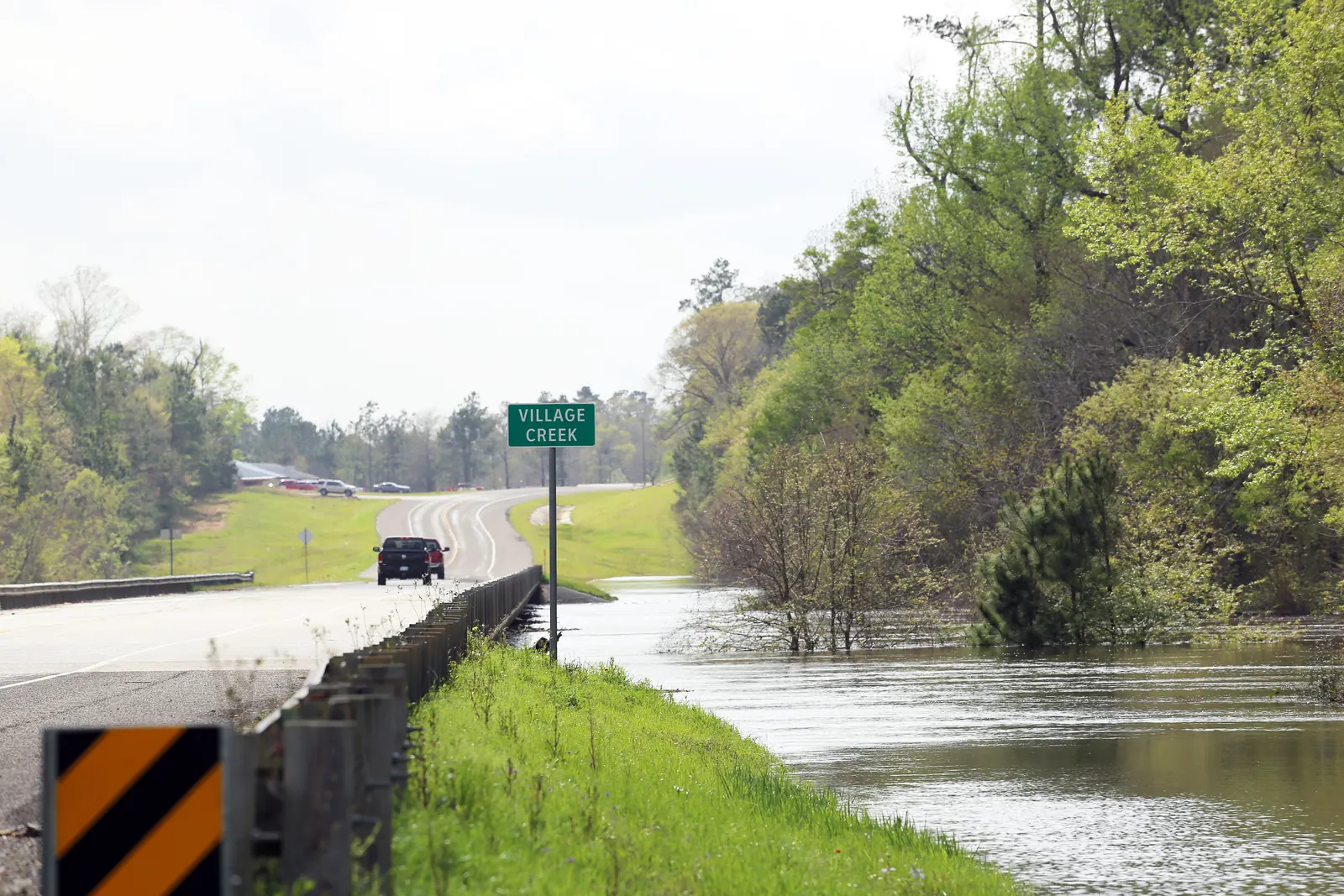 Village Creek runs through a sandy, wooded southeast Texas corridor near Silsbee.
